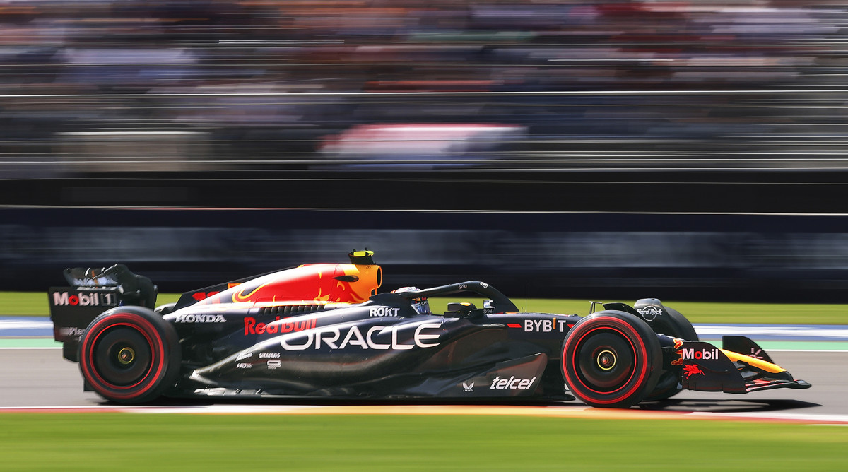 Red Bull during F1 testing.